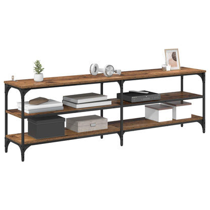 TV-kast Oud Hout 160 x 30 x 50 cm Gemonteerd hout en ijzer