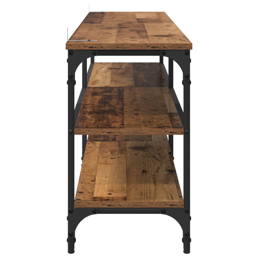 TV-kast Oud Hout 160 x 30 x 50 cm Gemonteerd hout en ijzer