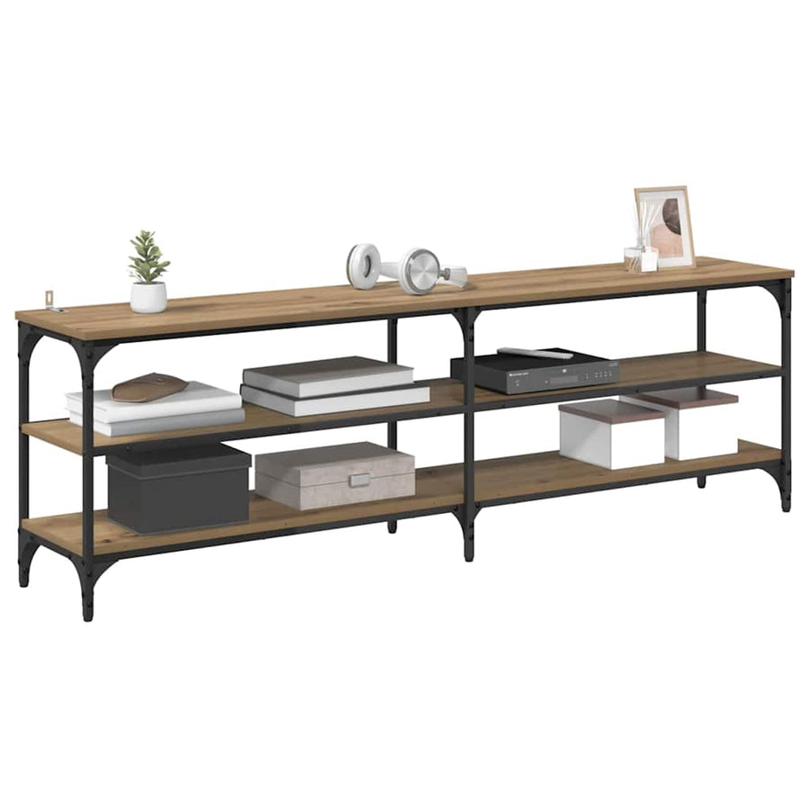 TV-kast Artisan Eiken 160 x 30 x 50 cm Gemonteerd hout en ijzer