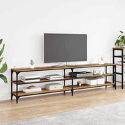 TV-kast 200x30x50 cm bewerkt hout ijzer