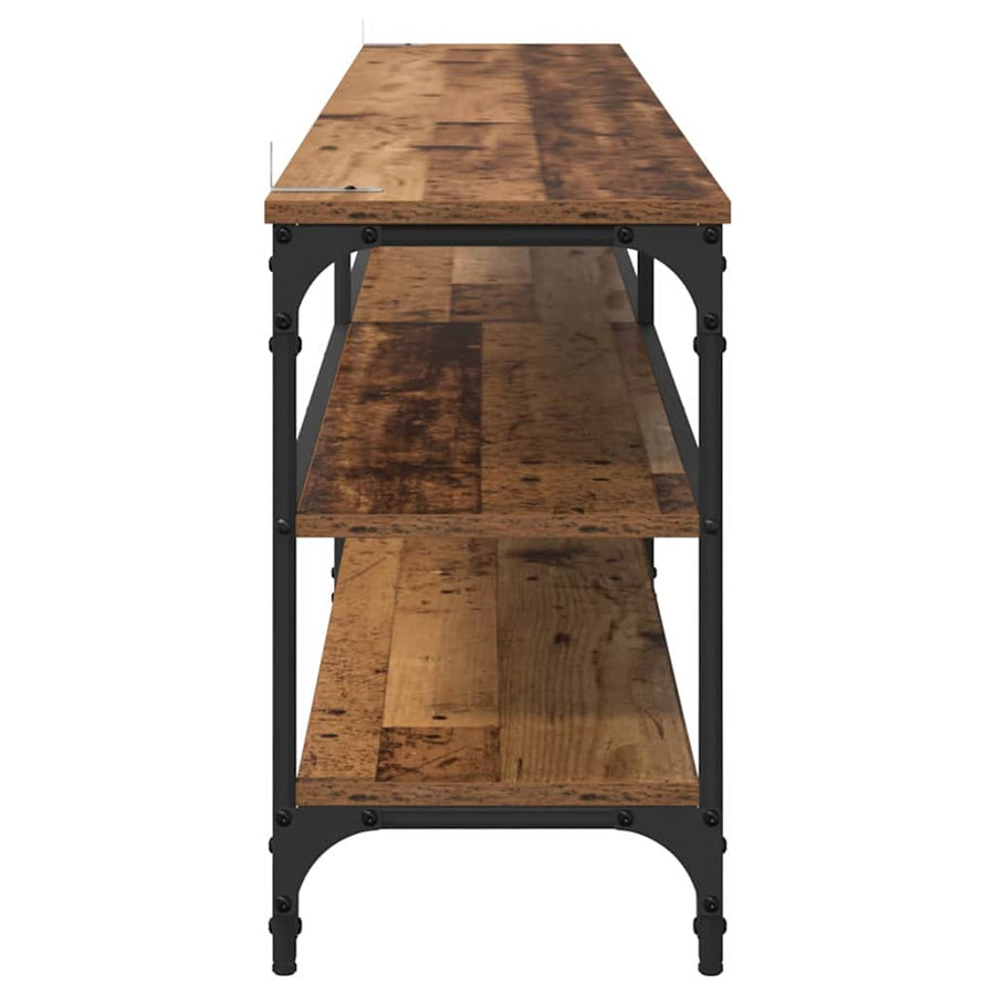 TV-kast Oud Hout 200 x 30 x 50 cm Gemonteerd hout en ijzer