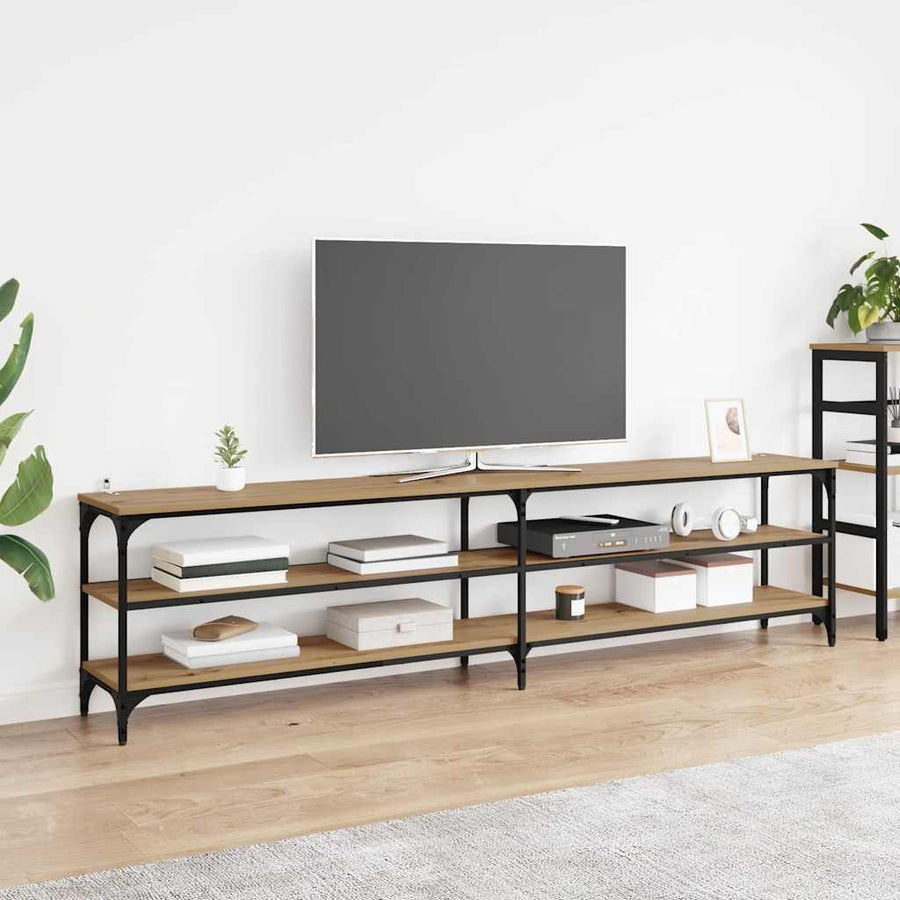 TV-kast Artisan Eiken 200 x 30 x 50 cm Gemonteerd hout en ijzer