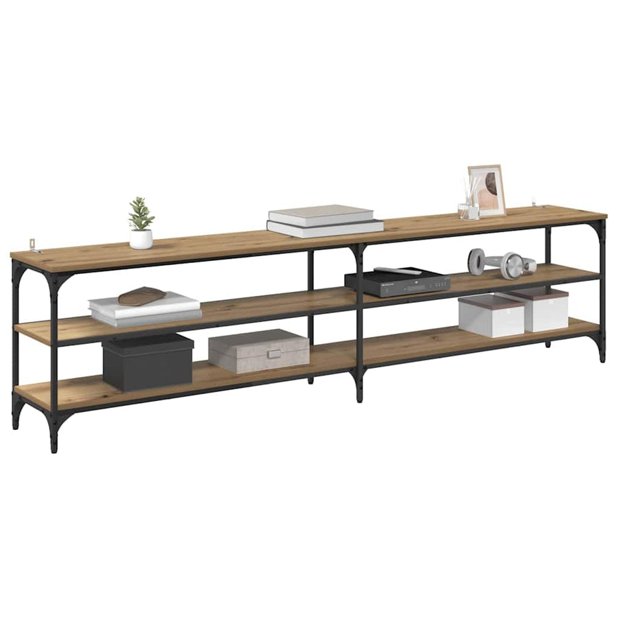 TV-kast Artisan Eiken 200 x 30 x 50 cm Gemonteerd hout en ijzer