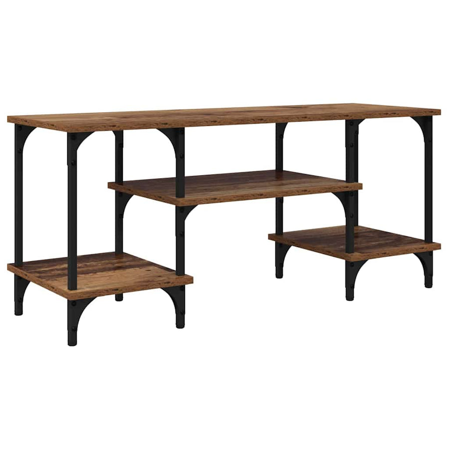 TV-kast Oud Hout 102 x 35 x 45,5 cm Gemonteerd hout en ijzer