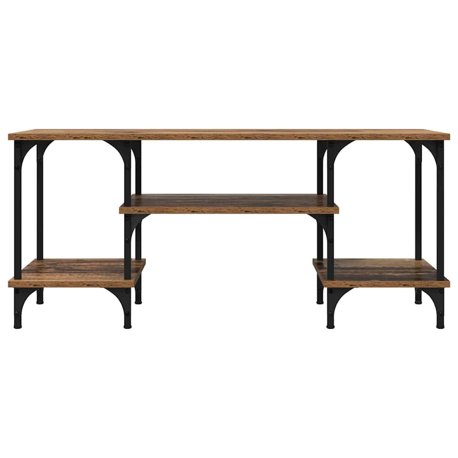 TV-kast Oud Hout 102 x 35 x 45,5 cm Gemonteerd hout en ijzer