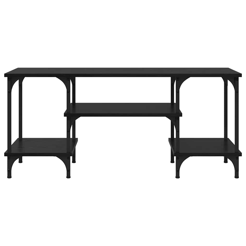 TV-kast Zwart Eiken 102 x 35 x 45,5 cm Gemonteerd hout en ijzer