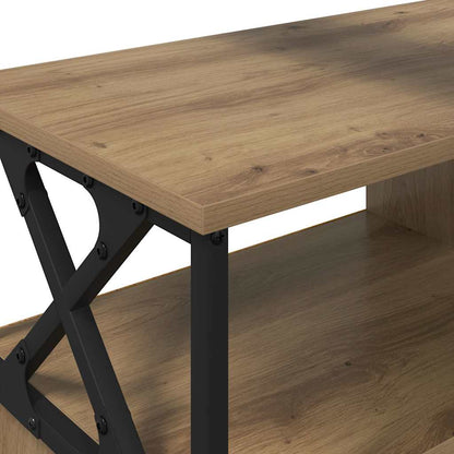 TV-kast Artisan Eiken 90 x 33 x 45 cm Engineered hout en staal