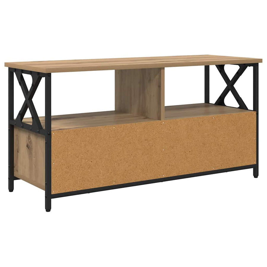 TV-kast Artisan Eiken 90 x 33 x 45 cm Engineered hout en staal