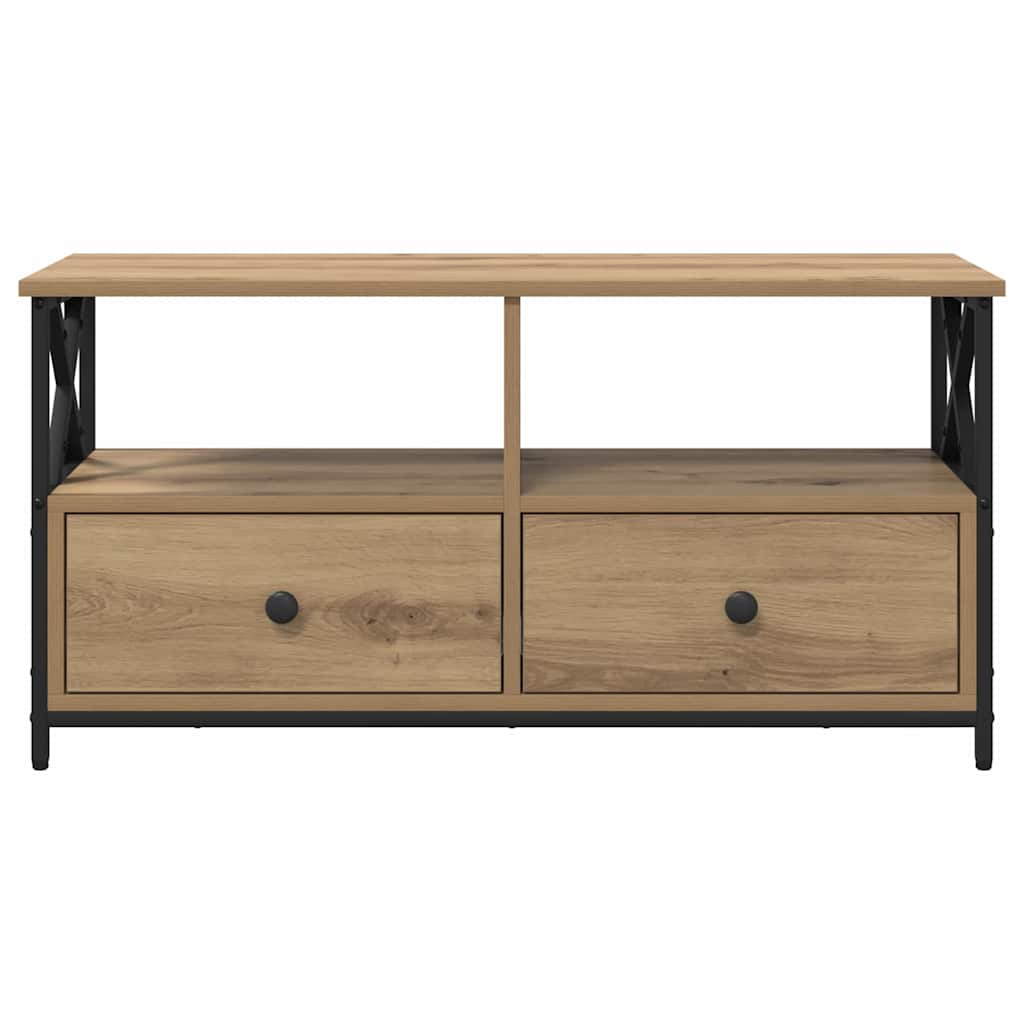 TV-kast Artisan Eiken 90 x 33 x 45 cm Engineered hout en staal