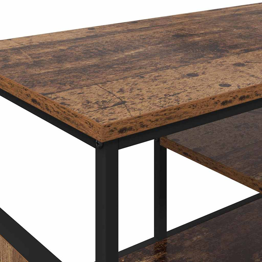 TV-kast Oud Hout 100 x 35 x 45 cm Gemonteerd hout en ijzer