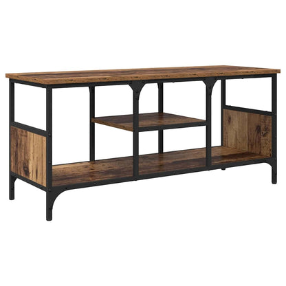 TV-kast Oud Hout 100 x 35 x 45 cm Gemonteerd hout en ijzer