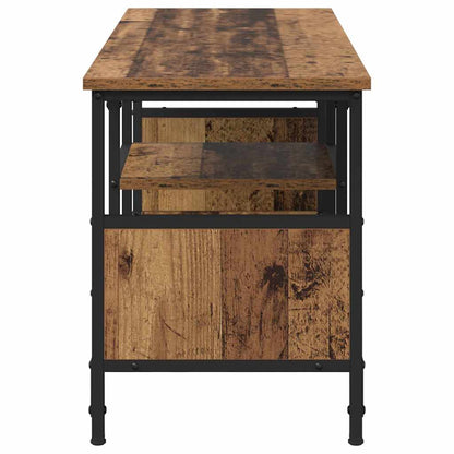TV-kast Oud Hout 100 x 35 x 45 cm Gemonteerd hout en ijzer