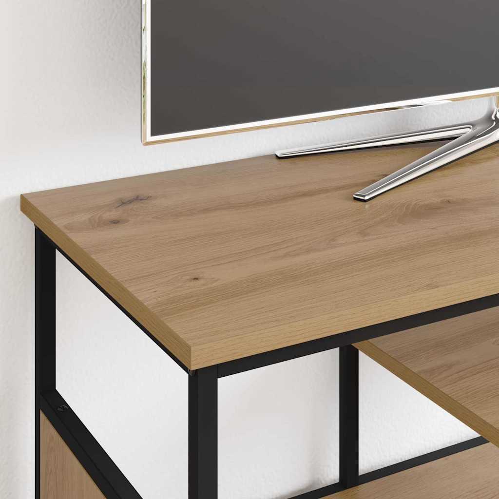 TV-kast Artisan Eiken 100 x 35 x 45 cm Gemonteerd hout en ijzer