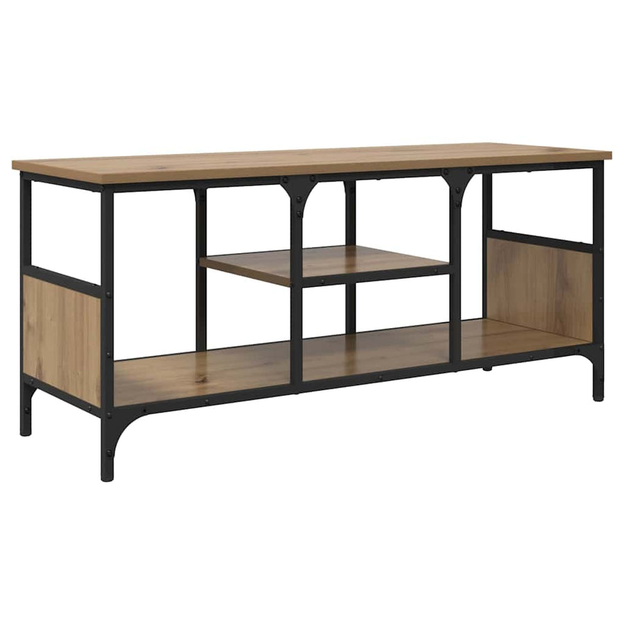 TV-kast Artisan Eiken 100 x 35 x 45 cm Gemonteerd hout en ijzer