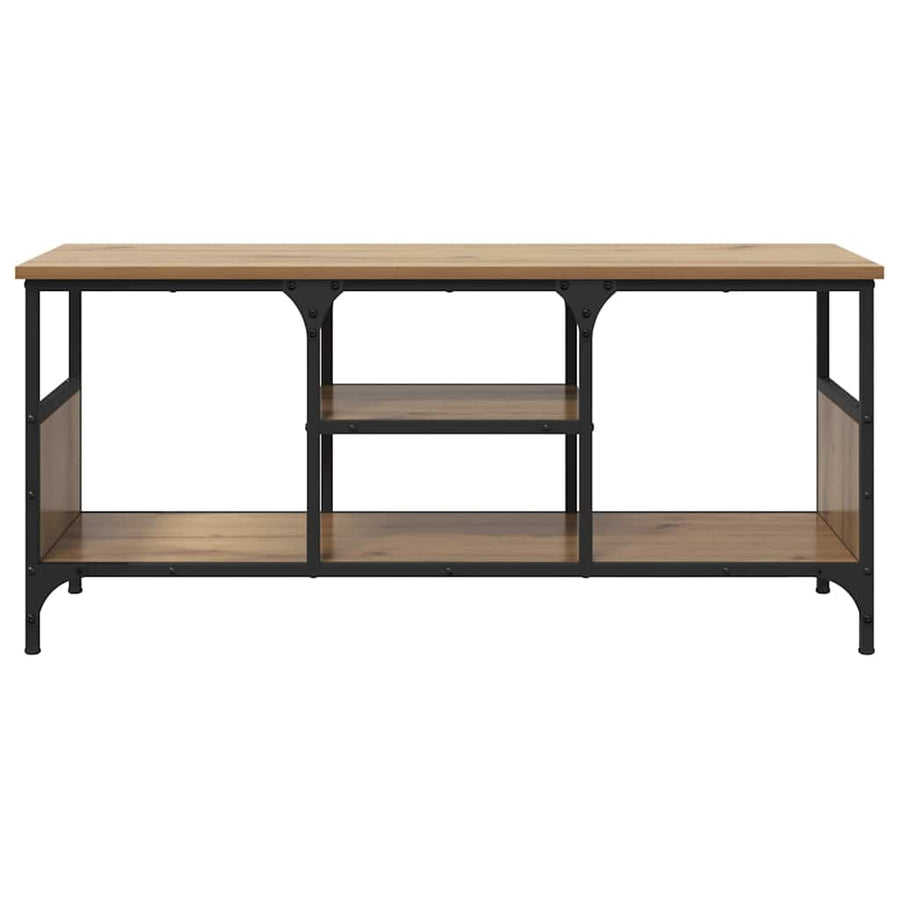 TV-kast Artisan Eiken 100 x 35 x 45 cm Gemonteerd hout en ijzer