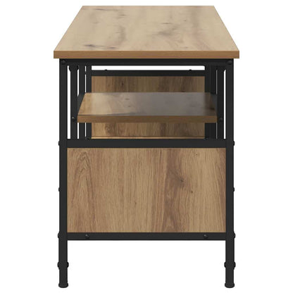 TV-kast Artisan Eiken 100 x 35 x 45 cm Gemonteerd hout en ijzer