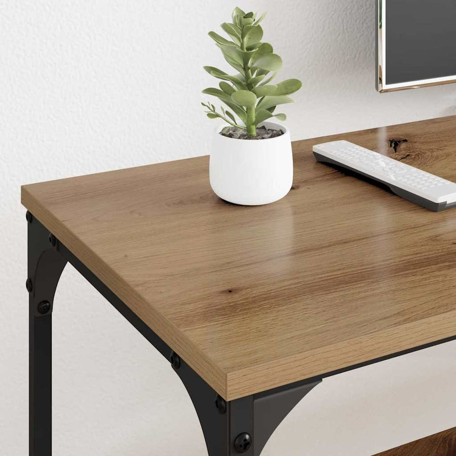 TV-kast Artisan Eiken 201 x 35 x 45 cm Gemonteerd hout en ijzer