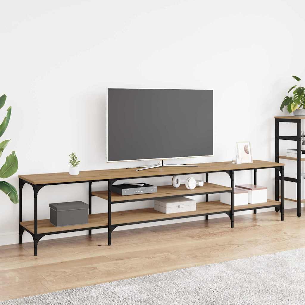 TV-kast Artisan Eiken 201 x 35 x 45 cm Gemonteerd hout en ijzer