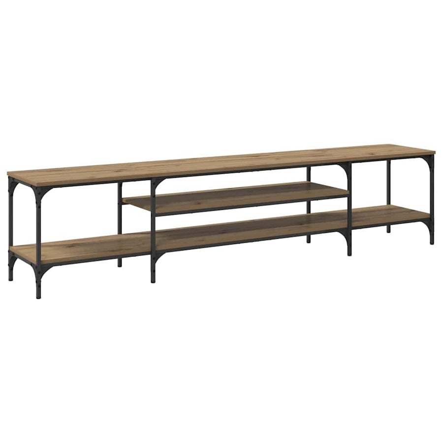 TV-kast Artisan Eiken 201 x 35 x 45 cm Gemonteerd hout en ijzer