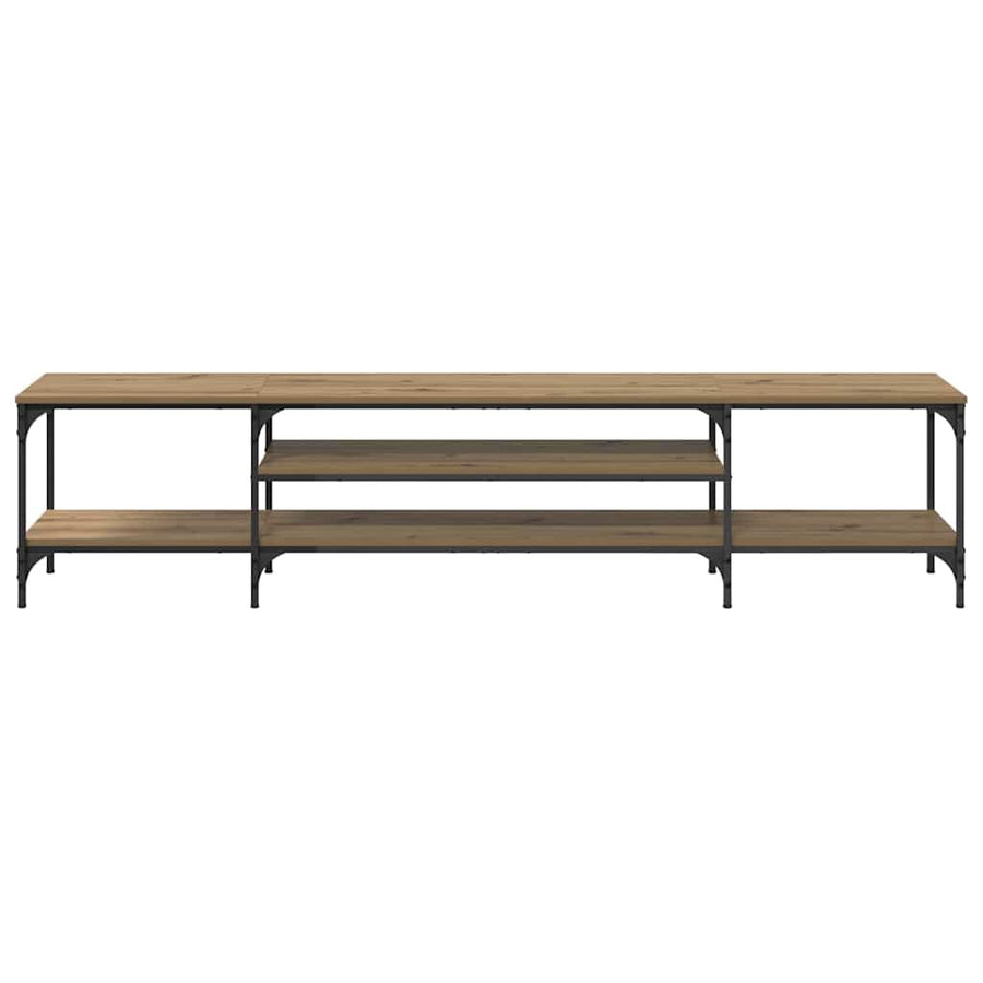 TV-kast Artisan Eiken 201 x 35 x 45 cm Gemonteerd hout en ijzer