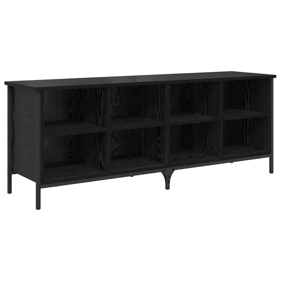 Schoenenkast met plank met opslag Zwart Eiken 131 x 35 x 50 cm