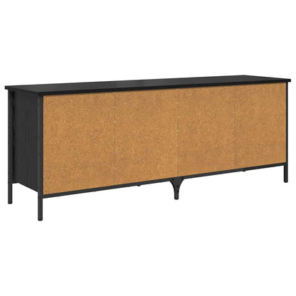 Schoenenkast met plank met opslag Zwart Eiken 131 x 35 x 50 cm