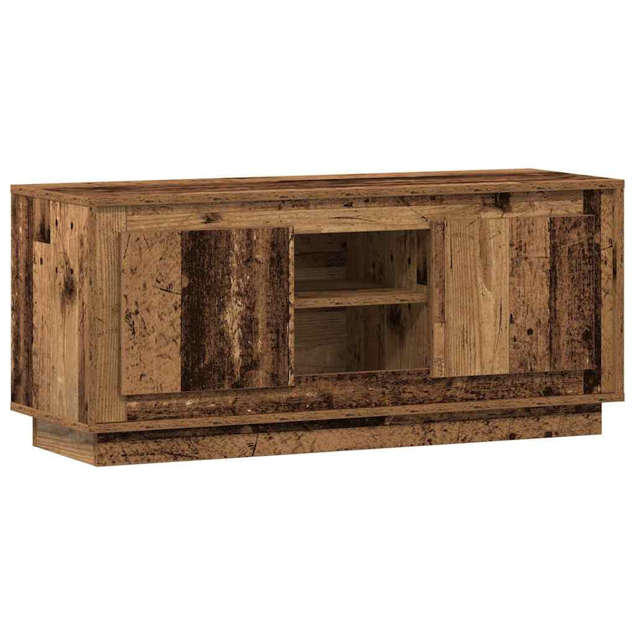 TV-kast Oud Hout 102 x 35 x 45 cm Bewerkt hout