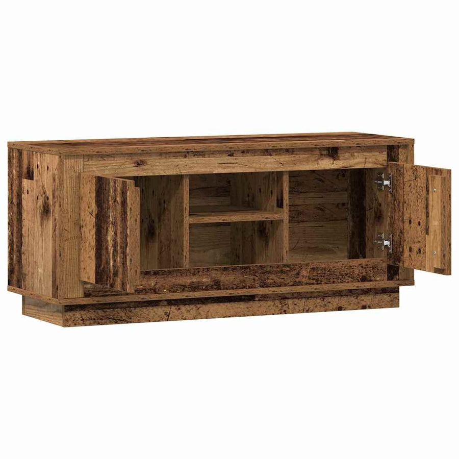 TV-kast Oud Hout 102 x 35 x 45 cm Bewerkt hout