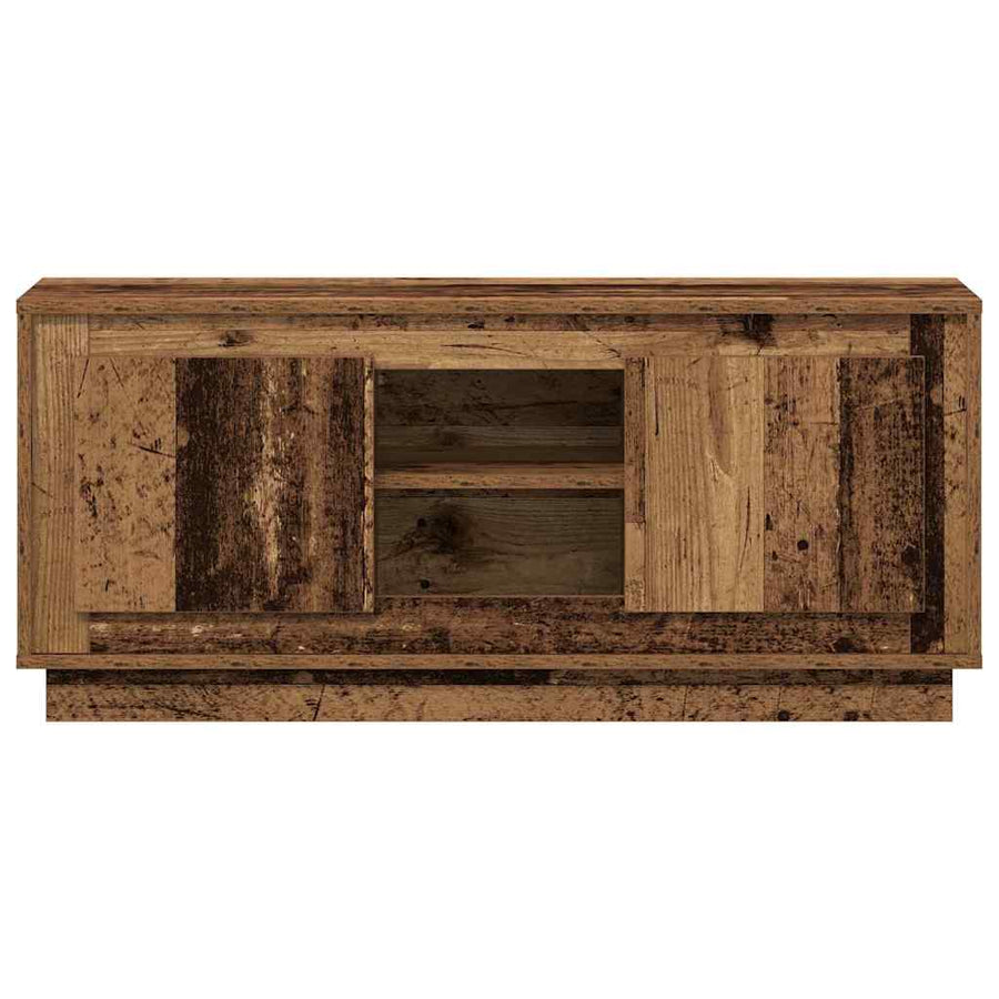 TV-kast Oud Hout 102 x 35 x 45 cm Bewerkt hout