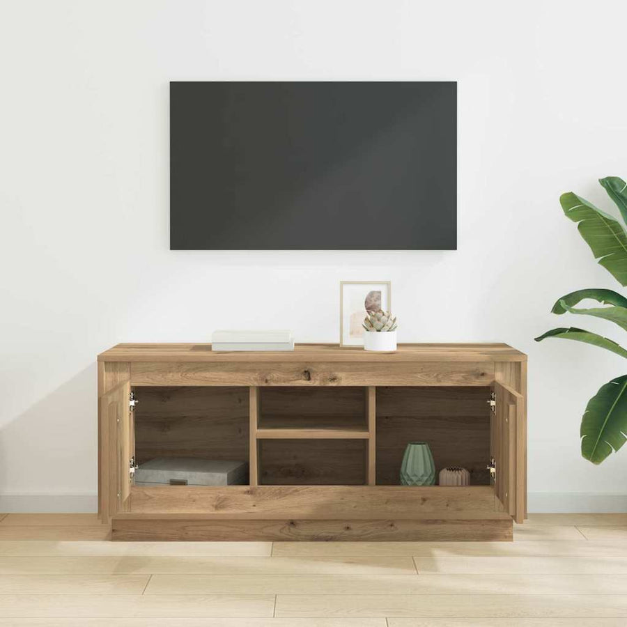 TV-kast Artisan Eiken 102 x 35 x 45 cm Bewerkt hout