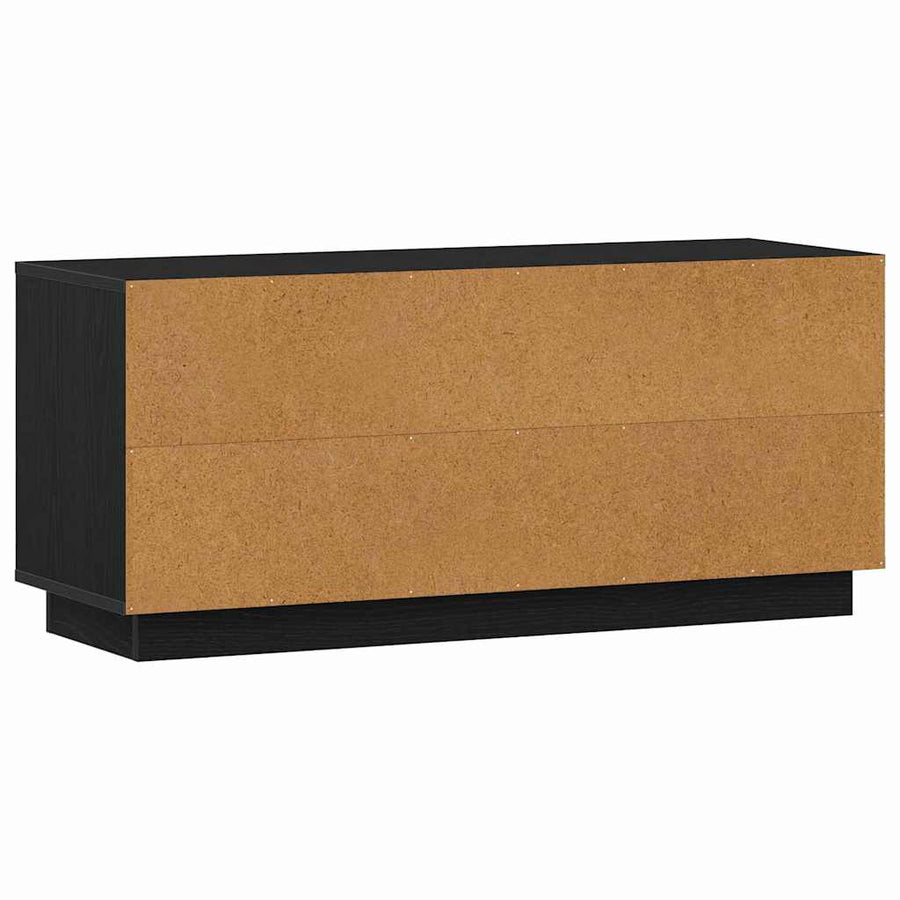TV-kast Zwart Eiken 102 x 35 x 45 cm Bewerkt hout