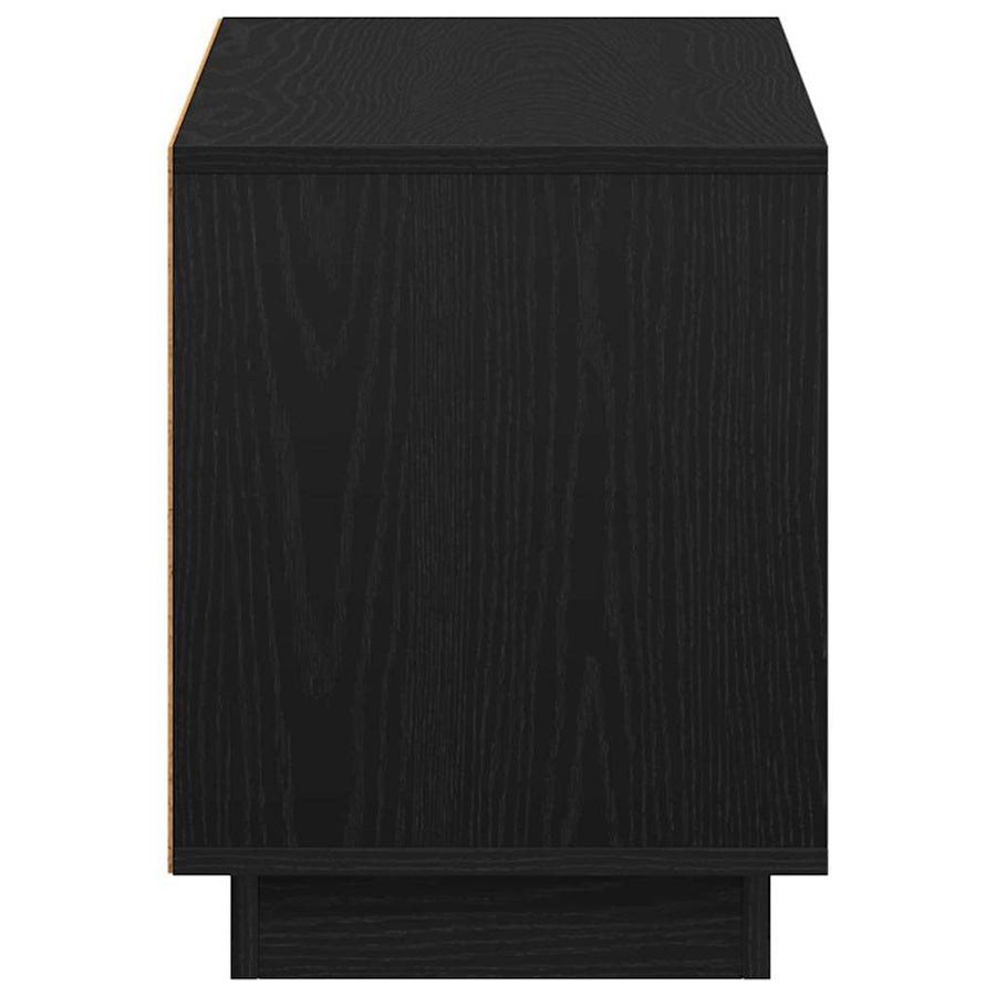 TV-kast Zwart Eiken 102 x 35 x 45 cm Bewerkt hout
