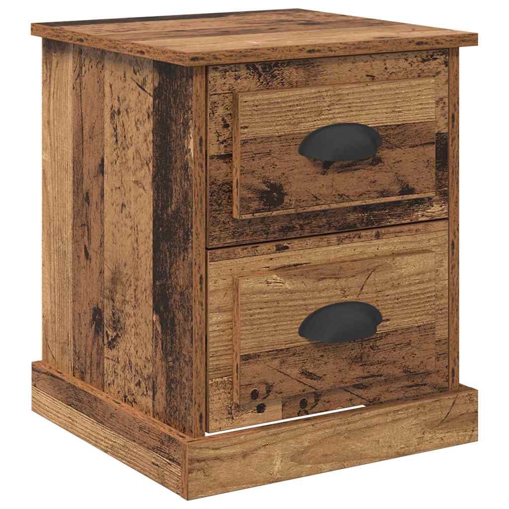 Nachtkastje met lade Oudhout 39 x 39 x 47.5 cm Bewerkt hout