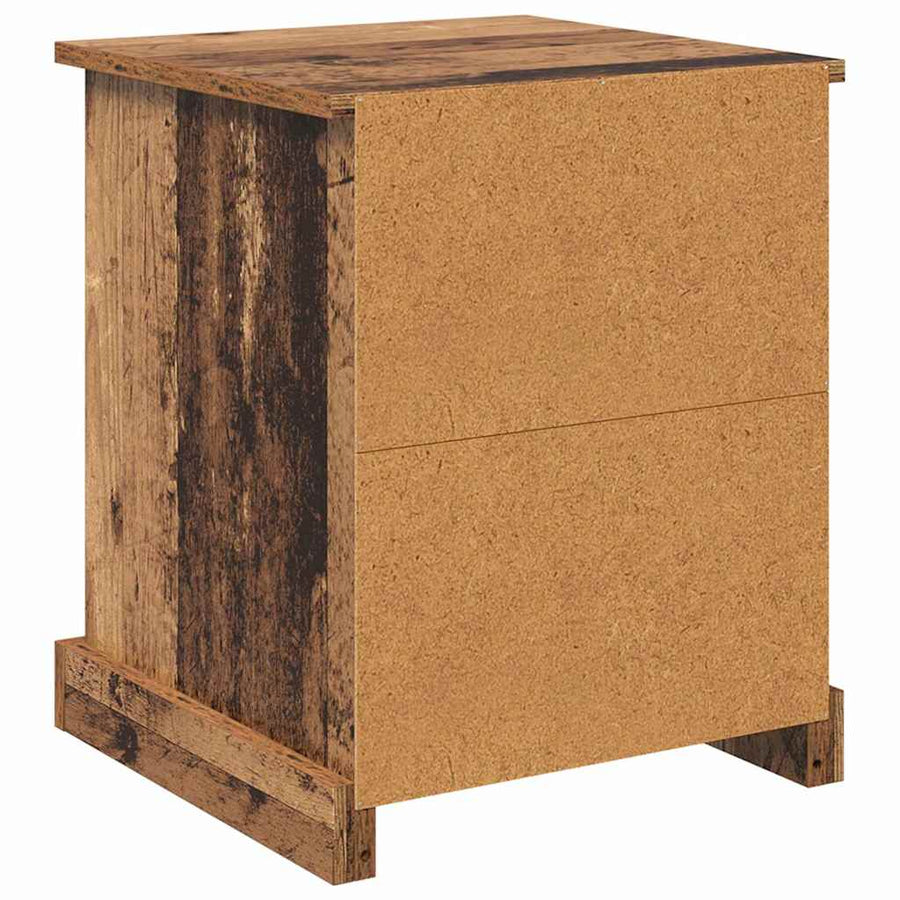 Nachtkastje met lade Oudhout 39 x 39 x 47.5 cm Bewerkt hout