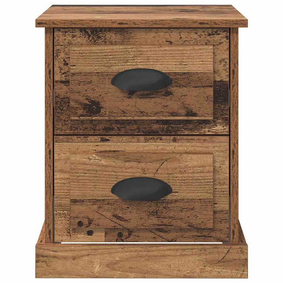 Nachtkastje met lade Oudhout 39 x 39 x 47.5 cm Bewerkt hout
