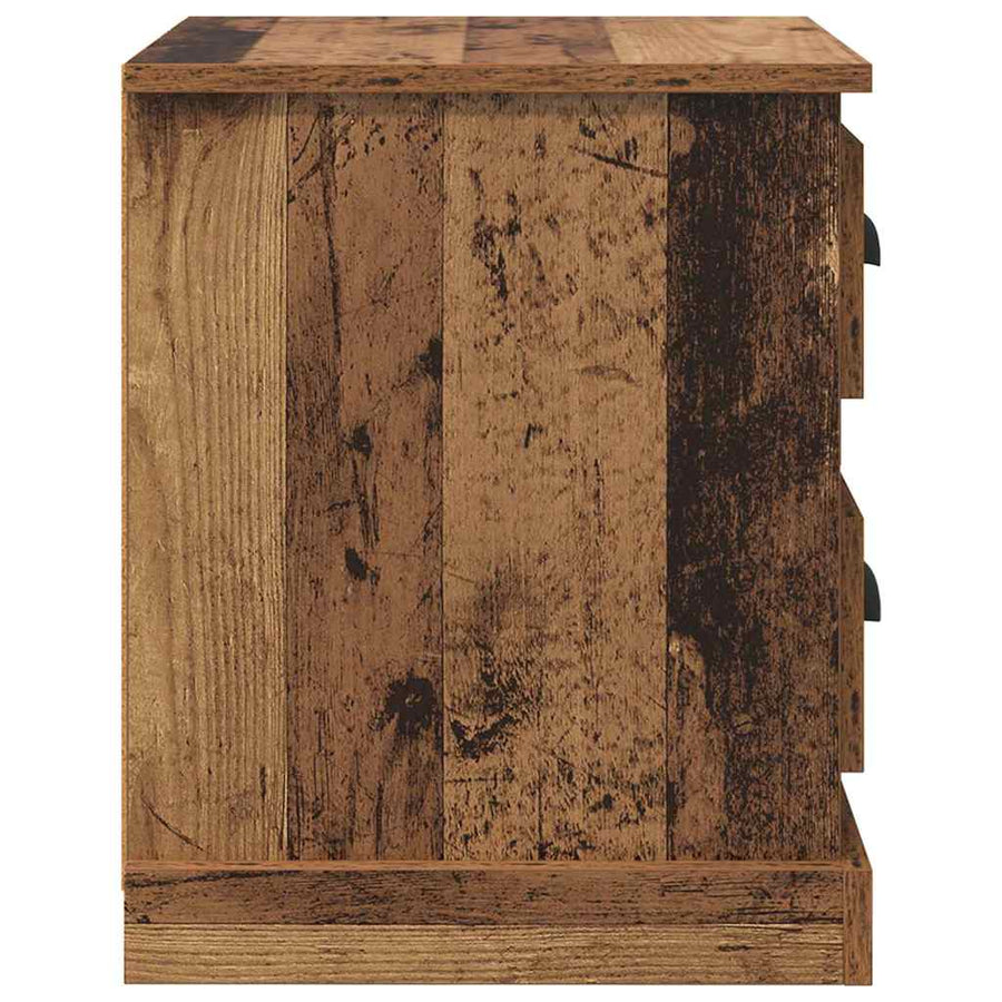 Nachtkastje met lade Oudhout 39 x 39 x 47.5 cm Bewerkt hout