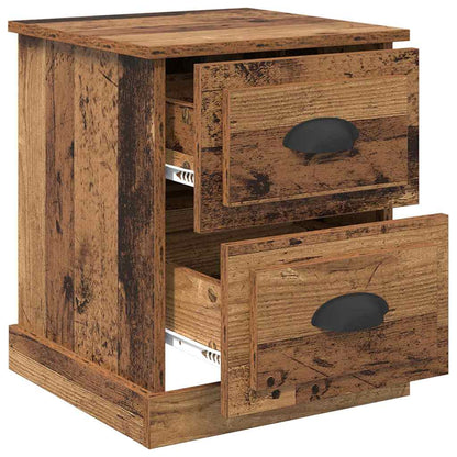 Nachtkastje 2 pcs Oudhout 39 x 39 x 47.5 cm Bewerkt hout