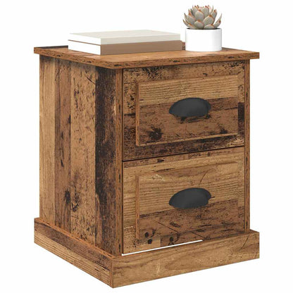 Nachtkastje 2 pcs Oudhout 39 x 39 x 47.5 cm Bewerkt hout