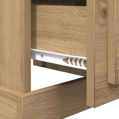 Nachtkastje Artisan Eiken 39 x 39 x 47.5 cm Bewerkt hout