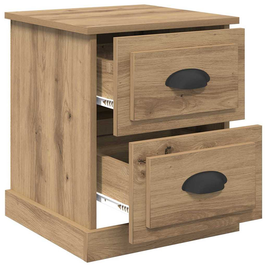 Nachtkastje Artisan Eiken 39 x 39 x 47.5 cm Bewerkt hout
