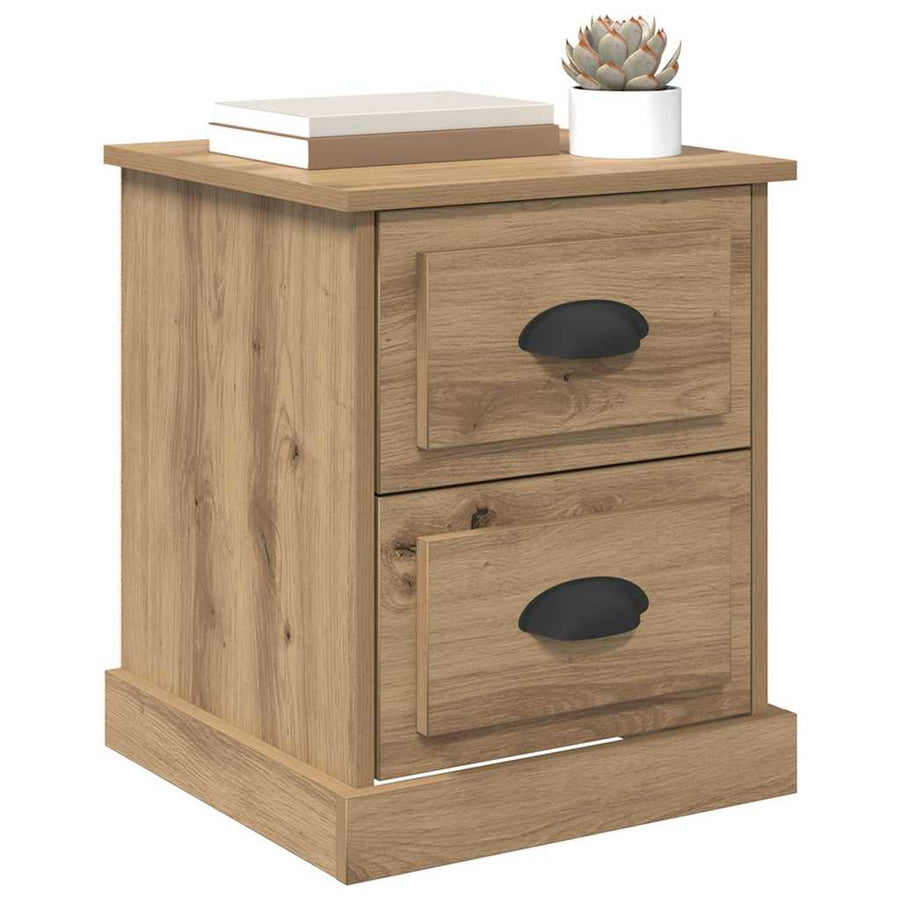 Nachtkastje Artisan Eiken 39 x 39 x 47.5 cm Bewerkt hout