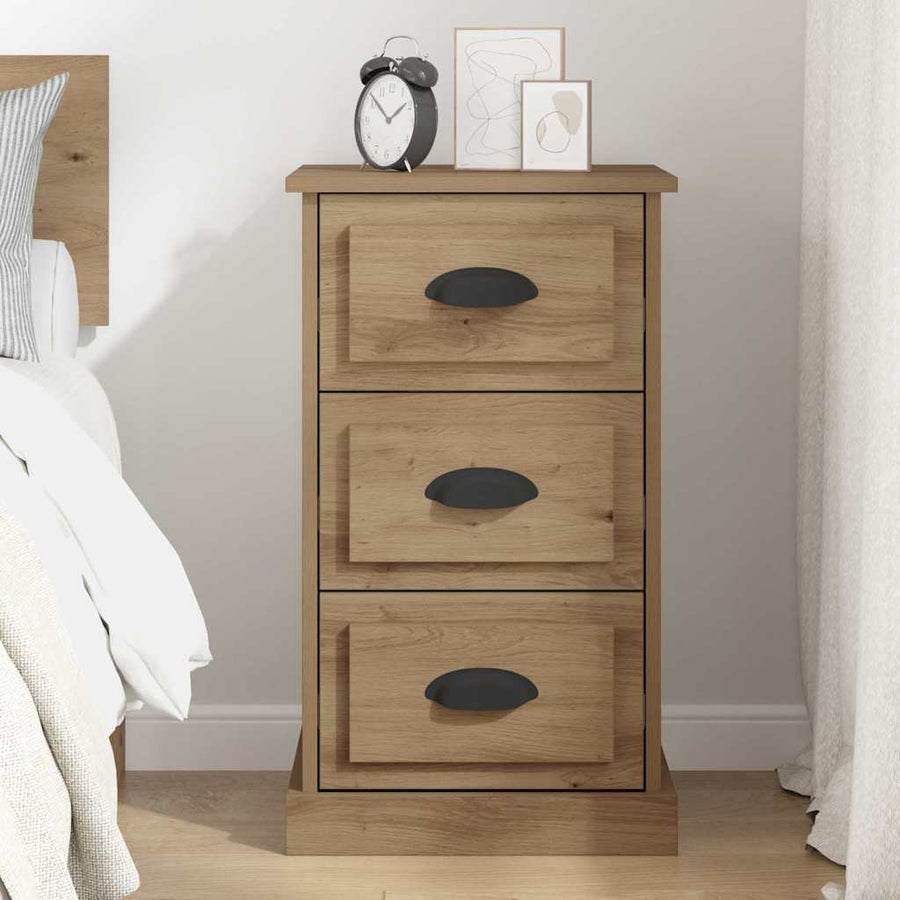 Nachtkastje Artisan Eiken 39 x 39 x 67,5 cm Bewerkt hout