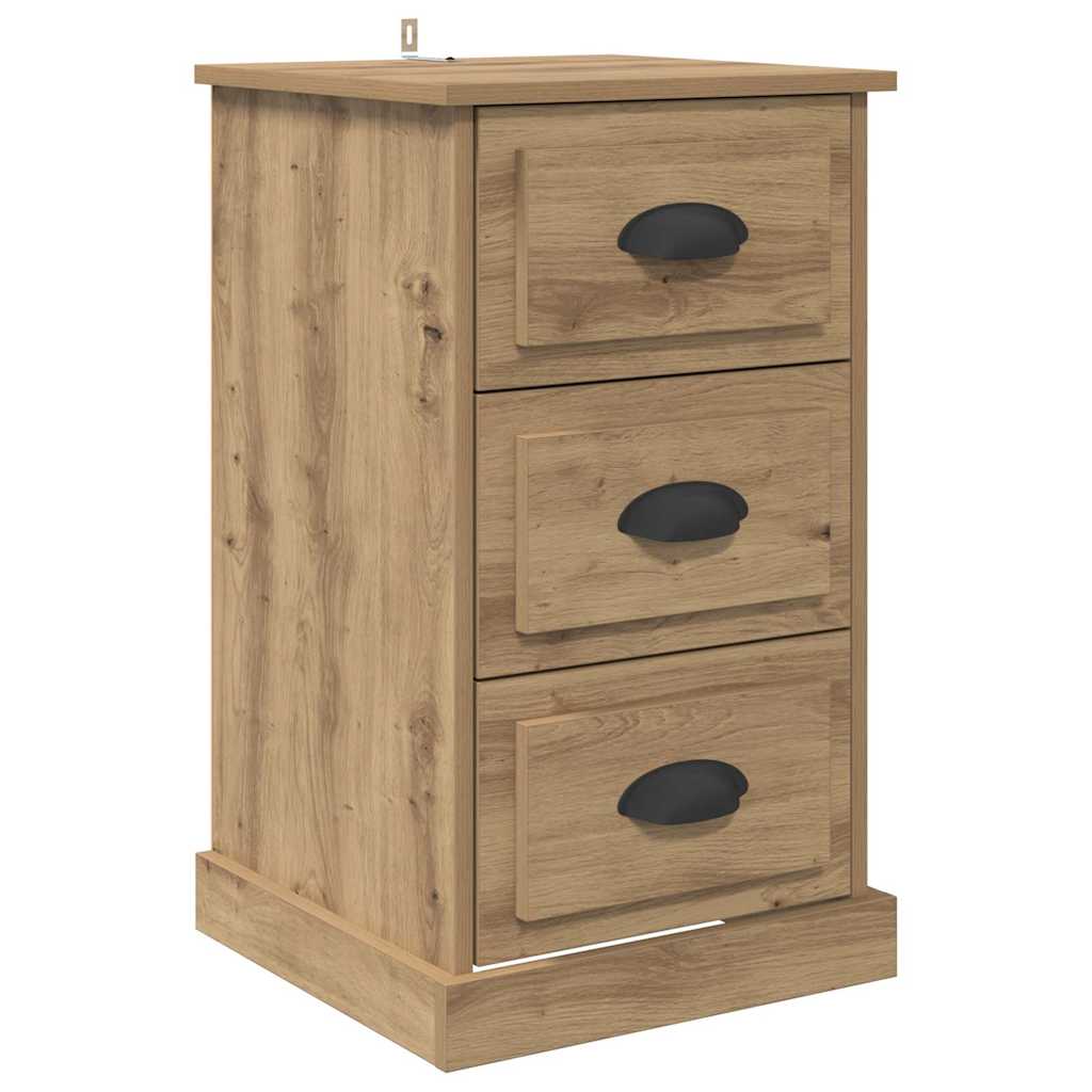 Nachtkastje Artisan Eiken 39 x 39 x 67,5 cm Bewerkt hout
