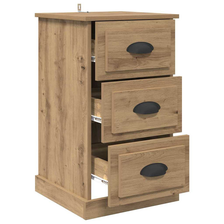 Nachtkastje Artisan Eiken 39 x 39 x 67,5 cm Bewerkt hout