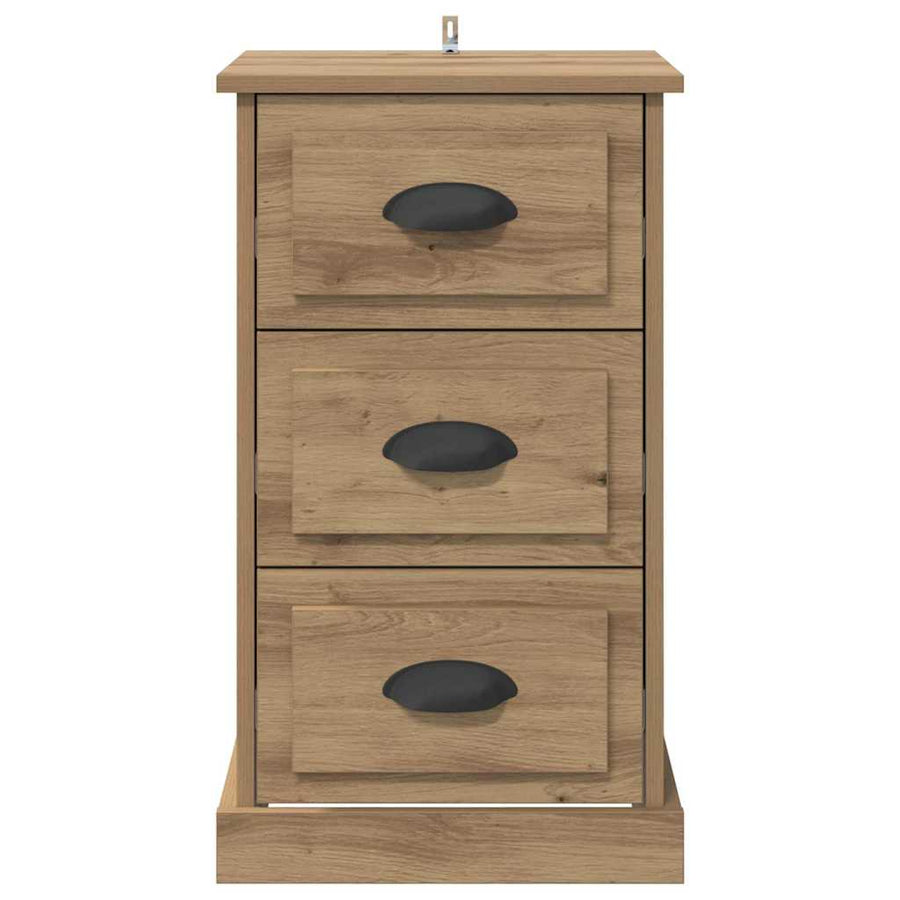 Nachtkastje Artisan Eiken 39 x 39 x 67,5 cm Bewerkt hout