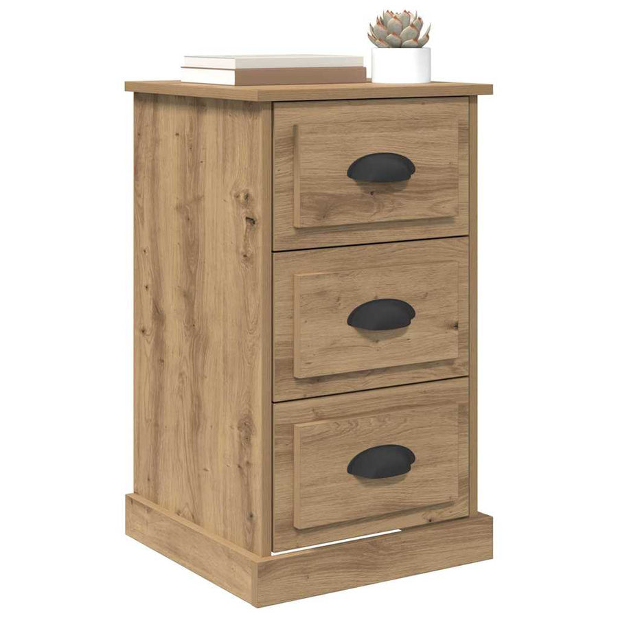 Nachtkastje Artisan Eiken 39 x 39 x 67,5 cm Bewerkt hout