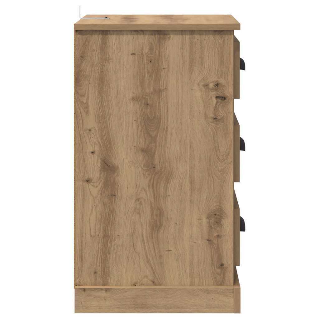 Nachtkastje Artisan Eiken 39 x 39 x 67,5 cm Bewerkt hout