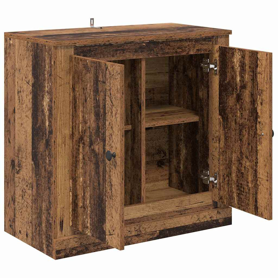 Dressoir Oud Hout 70 x 35,5 x 67,5 cm Bewerkt hout