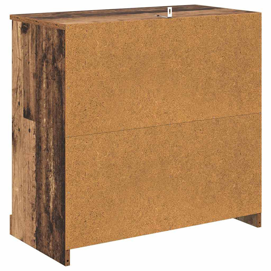 Dressoir Oud Hout 70 x 35,5 x 67,5 cm Bewerkt hout