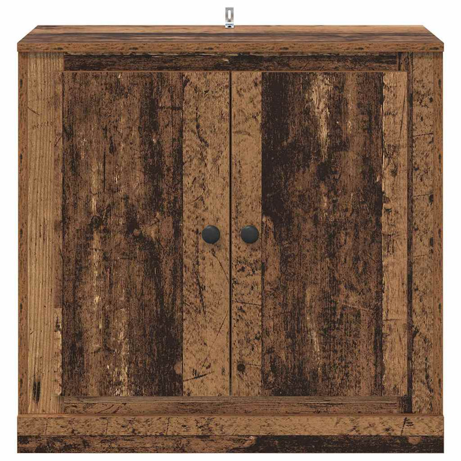 Dressoir Oud Hout 70 x 35,5 x 67,5 cm Bewerkt hout